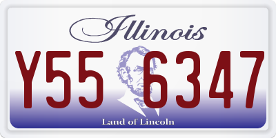 IL license plate Y556347