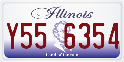 IL license plate Y556354