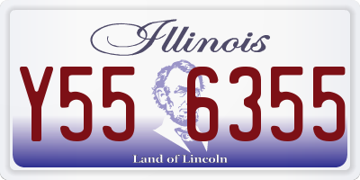 IL license plate Y556355