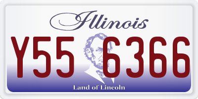 IL license plate Y556366