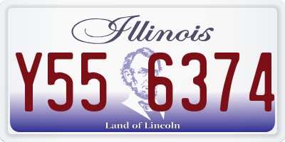 IL license plate Y556374