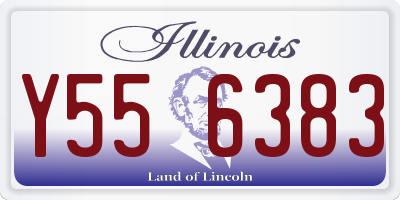 IL license plate Y556383