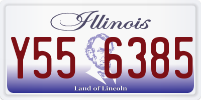 IL license plate Y556385