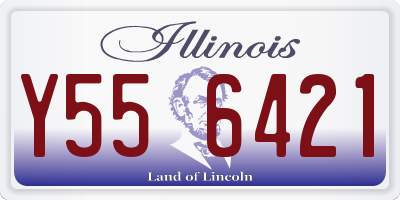 IL license plate Y556421
