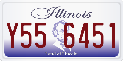 IL license plate Y556451