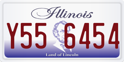 IL license plate Y556454