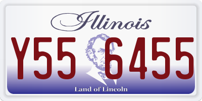 IL license plate Y556455