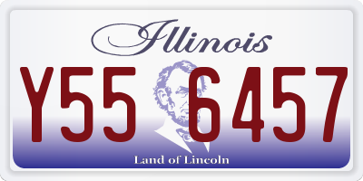 IL license plate Y556457