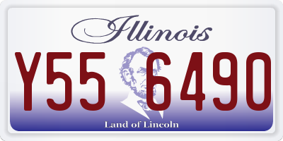 IL license plate Y556490