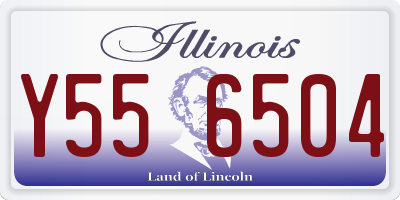 IL license plate Y556504