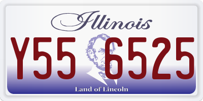 IL license plate Y556525