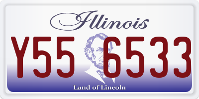 IL license plate Y556533