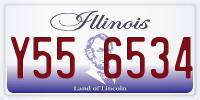 IL license plate Y556534