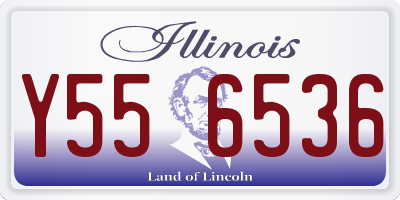 IL license plate Y556536