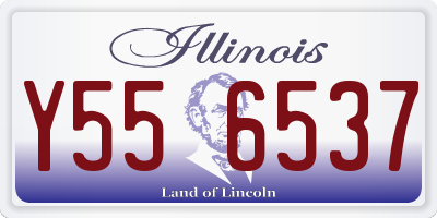 IL license plate Y556537