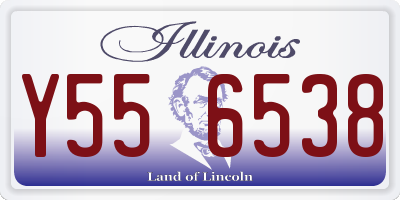 IL license plate Y556538