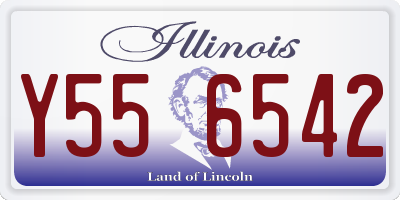 IL license plate Y556542