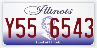 IL license plate Y556543