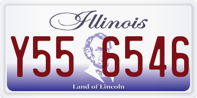 IL license plate Y556546