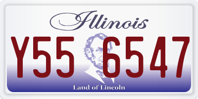 IL license plate Y556547