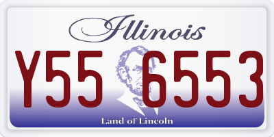 IL license plate Y556553