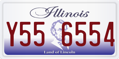 IL license plate Y556554