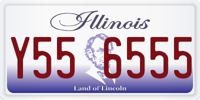 IL license plate Y556555