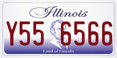 IL license plate Y556566