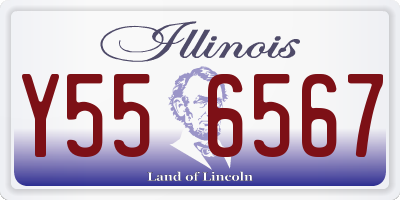 IL license plate Y556567