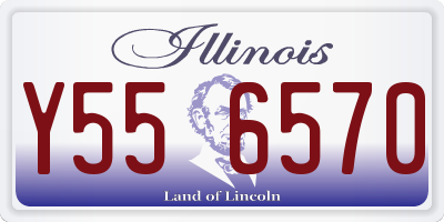 IL license plate Y556570