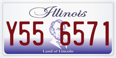 IL license plate Y556571
