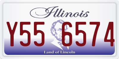 IL license plate Y556574