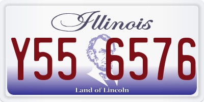 IL license plate Y556576