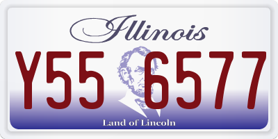 IL license plate Y556577
