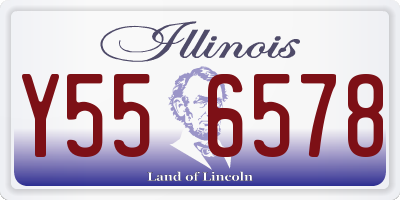 IL license plate Y556578