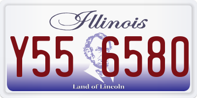 IL license plate Y556580