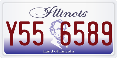 IL license plate Y556589