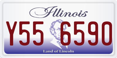 IL license plate Y556590