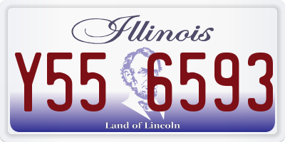 IL license plate Y556593