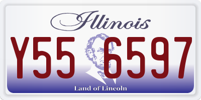 IL license plate Y556597