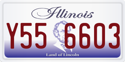 IL license plate Y556603