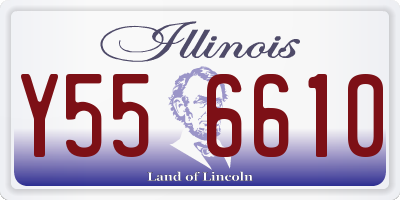 IL license plate Y556610