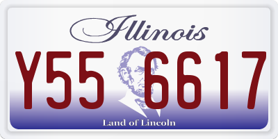 IL license plate Y556617