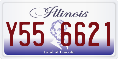 IL license plate Y556621