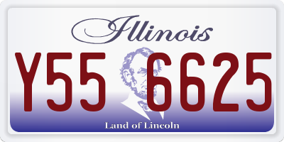 IL license plate Y556625