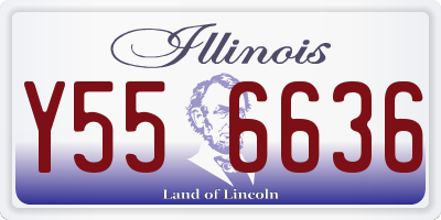 IL license plate Y556636