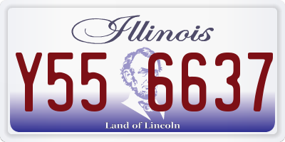 IL license plate Y556637