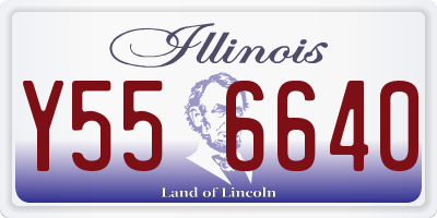 IL license plate Y556640