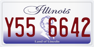 IL license plate Y556642