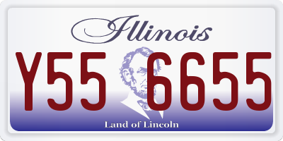 IL license plate Y556655